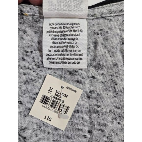 Victoria's Secret Pink Racerback Tank Top Gray with Bling Sequins Large NWT NEW - Picture 5 of 6